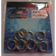 Argolas Williamson Solid Rings Tamanho: 5 Quantidade 10pcs